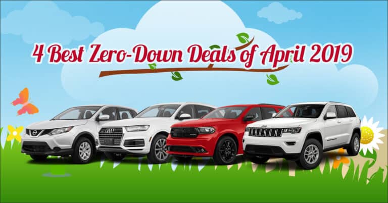 Best Zero Down Lease Deals April