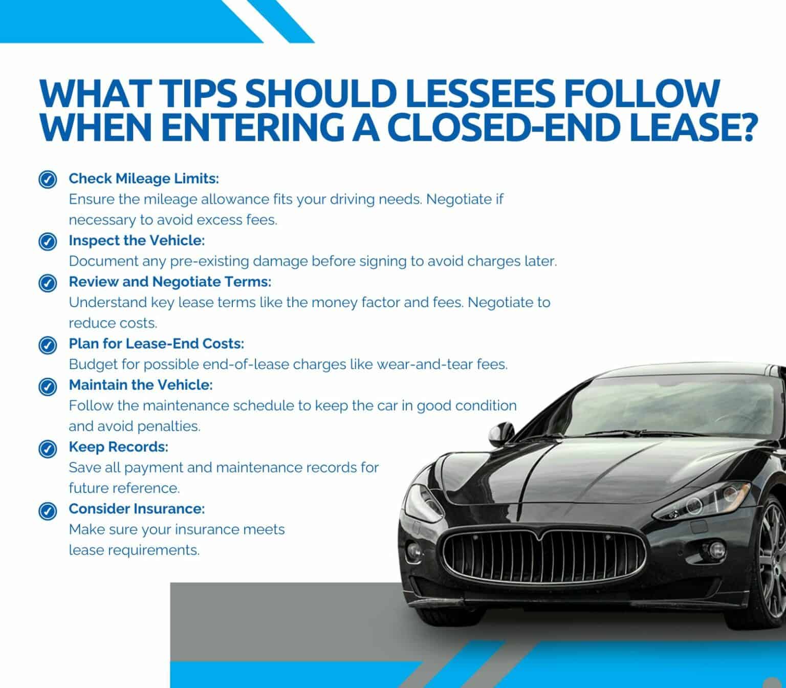 Closed-End Lease: Features, Duties, Pros, Cons, & Tips